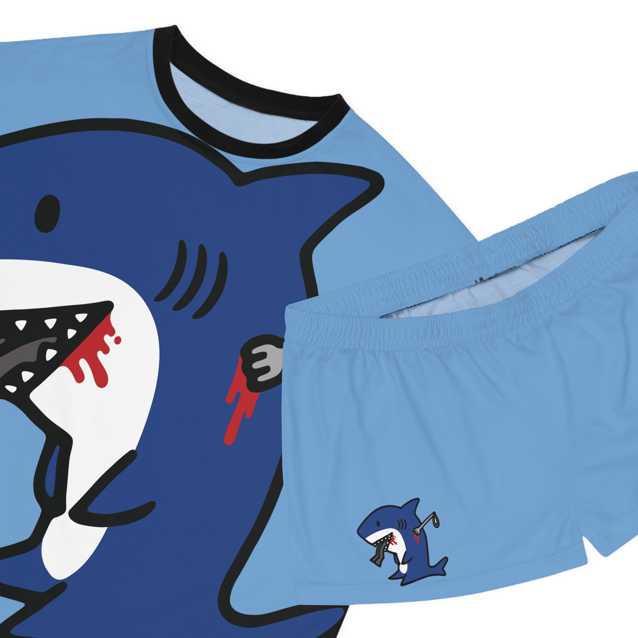 Slit Gill Big Blue Pajama Set